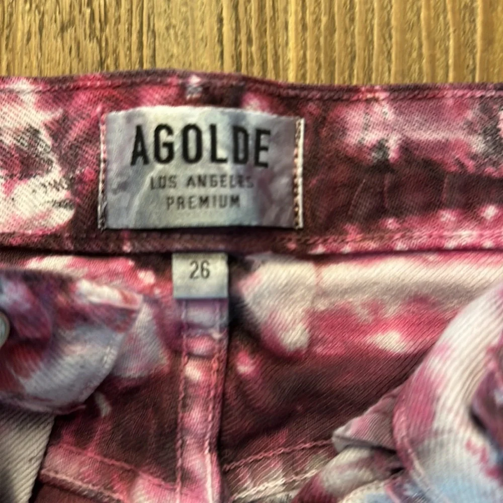 Agolde tie dye denim shorts - Picture 2 of 5